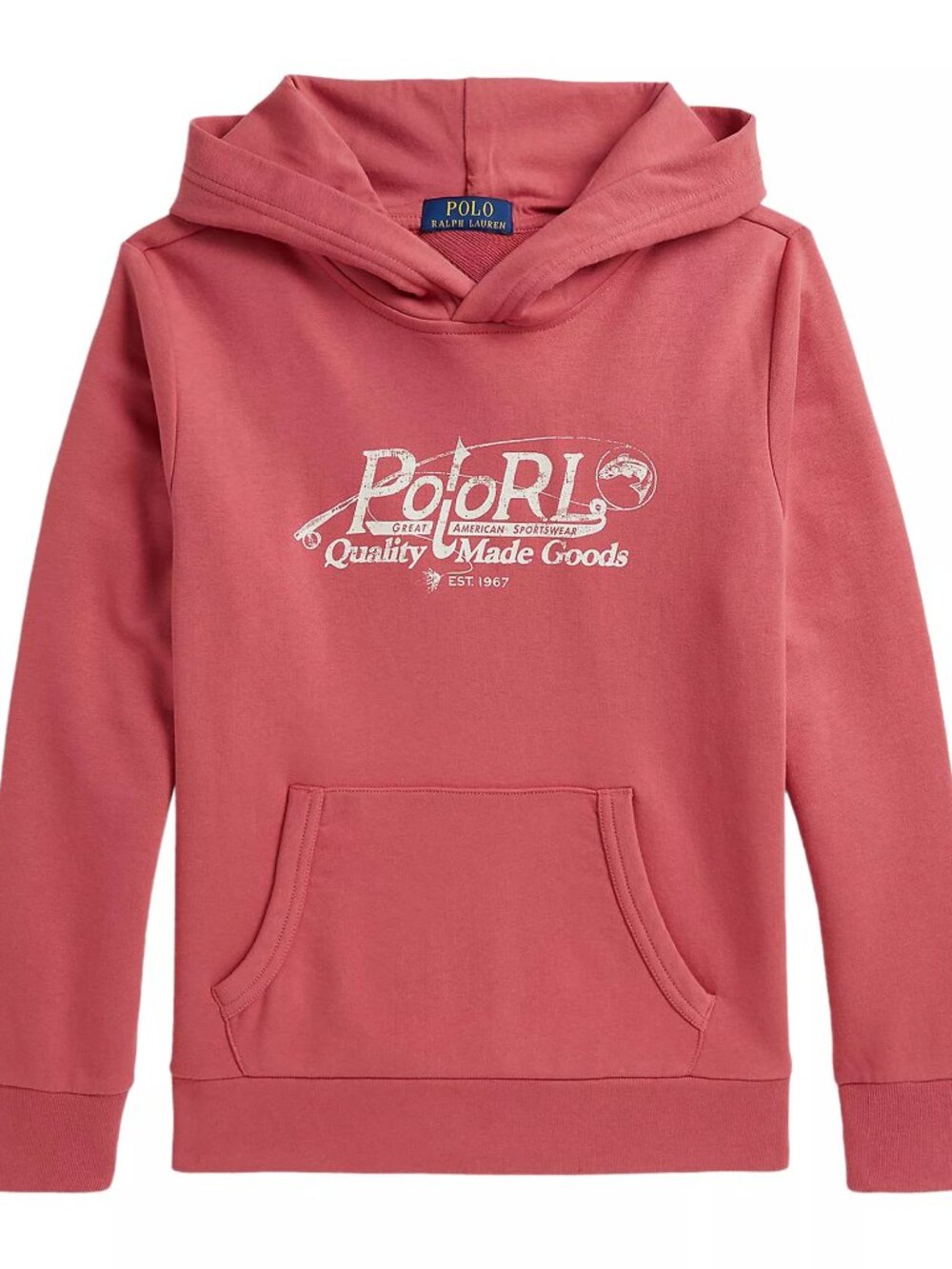 Polo Ralph Lauren Logo French Terry Hoodie Adirondack Berry New with Tags Small
